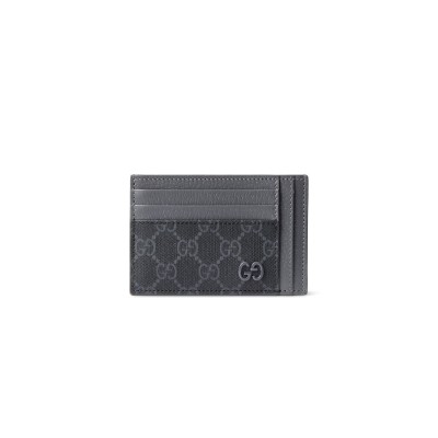 GUCCI GREY TRIM GG CARD CASE 856561 (12*8cm)